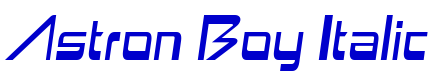 Astron Boy Italic font